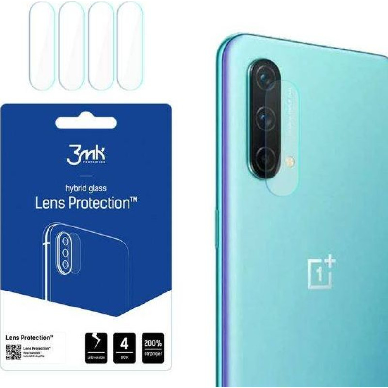 3MK Hybrid glass for camera lens 3MK Lens Protection OnePlus Nord CE 5G [4 PACK]