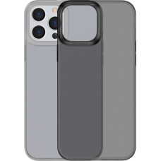 Baseus Baseus Simple Series Case przezroczyste żelowe etui iPhone 13 Pro Max czarny (ARAJ000501)