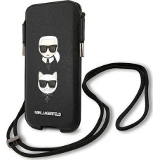 Karl Lagerfeld Tablet case Karl Lagerfeld Karl Lagerfeld KLHCP12MOPHKCK 6.1" black/black hardcase Saffiano Ikonik Karl&Choupette Head