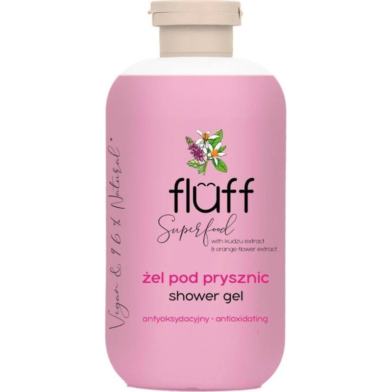 Fluff Fluff - Żel pod prysznic. Kudzu i kwiat pomarańczy - 500 ml
