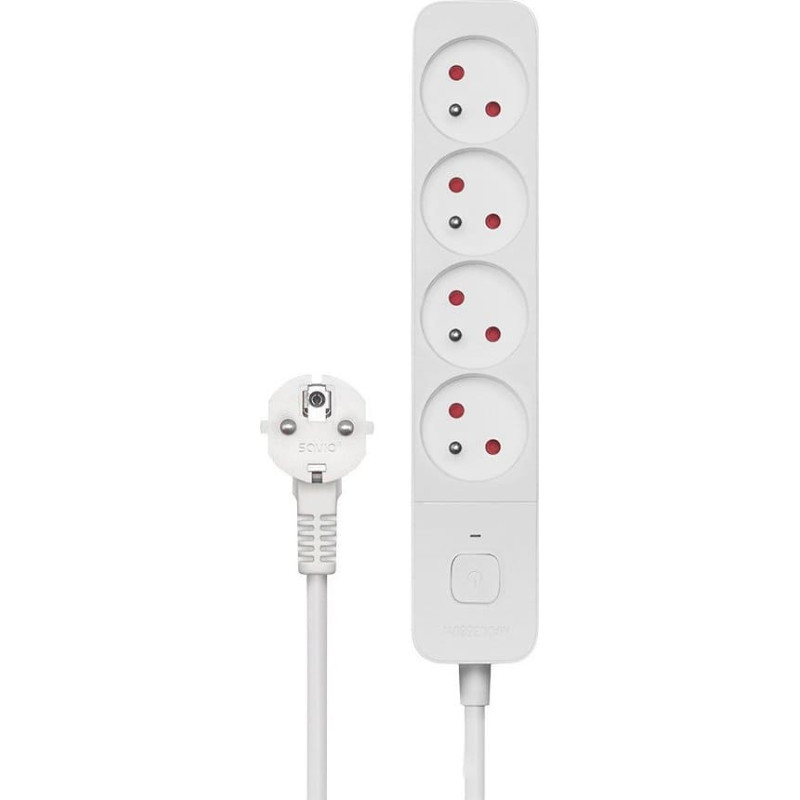 Savio Power strip Savio overvoltage 4 sockets 3 m white (SAVLZ-08)