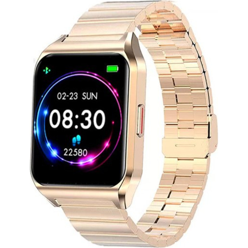 Rubicon Smartwatch Rubicon E89 Różowe złoto  (RNCE89)