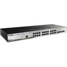 D-Link Switch D-Link D-Link DGS-1210-28/ME 28-Port Gigabit Metro Ethernet Smart Switch, 24x GbE, 4x SFP, fanless