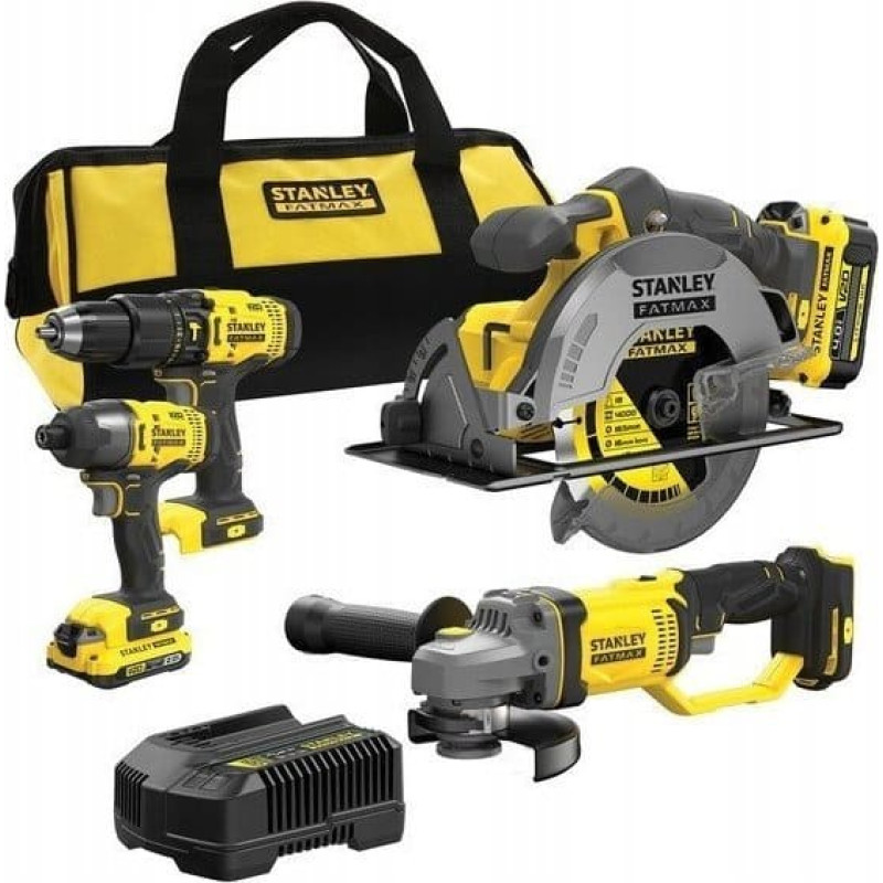 Stanley Zestaw elektronarzędzi Stanley 8-elementowy (SFMCK469M2-QW)