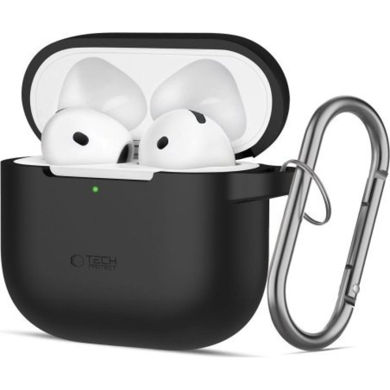 Tech-Protect TECH-PROTECT SILICONE HOOK APPLE AIRPODS 4 BLACK