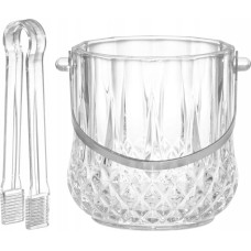 4Living Szklane wiaderko na lód ze szczypcami, Ø 13,5 cm