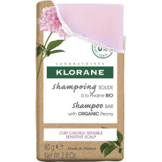 Klorane Shampoo Bar szampon w kostce z organiczną piwonią 80g
