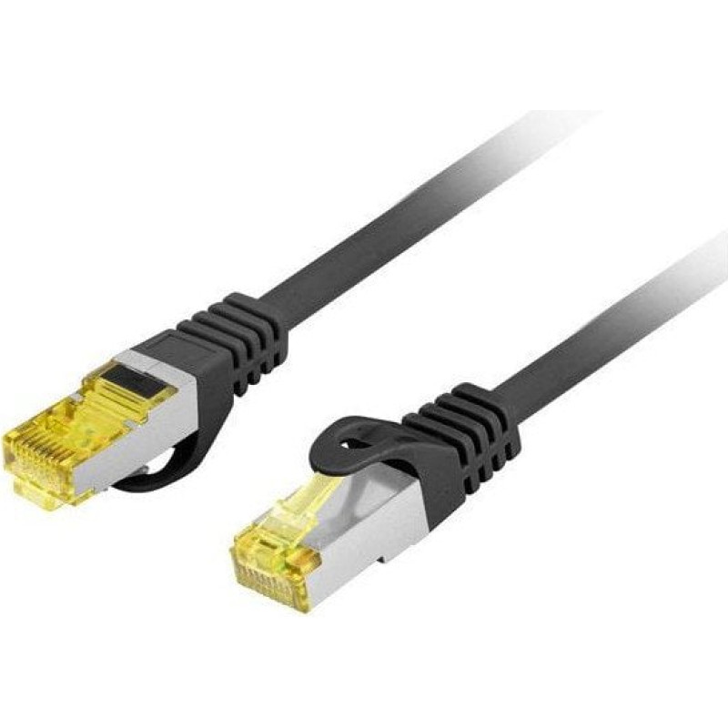 Lanberg PATCHCORD KAT.6A S/FTP LSZH CU 20M CZARNY FLUKE PASSED LANBERG