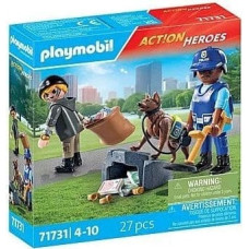 Playmobil Action Heroes 71731 Poszukiwania lad&oacute;w z psem tropi&scaron;cym