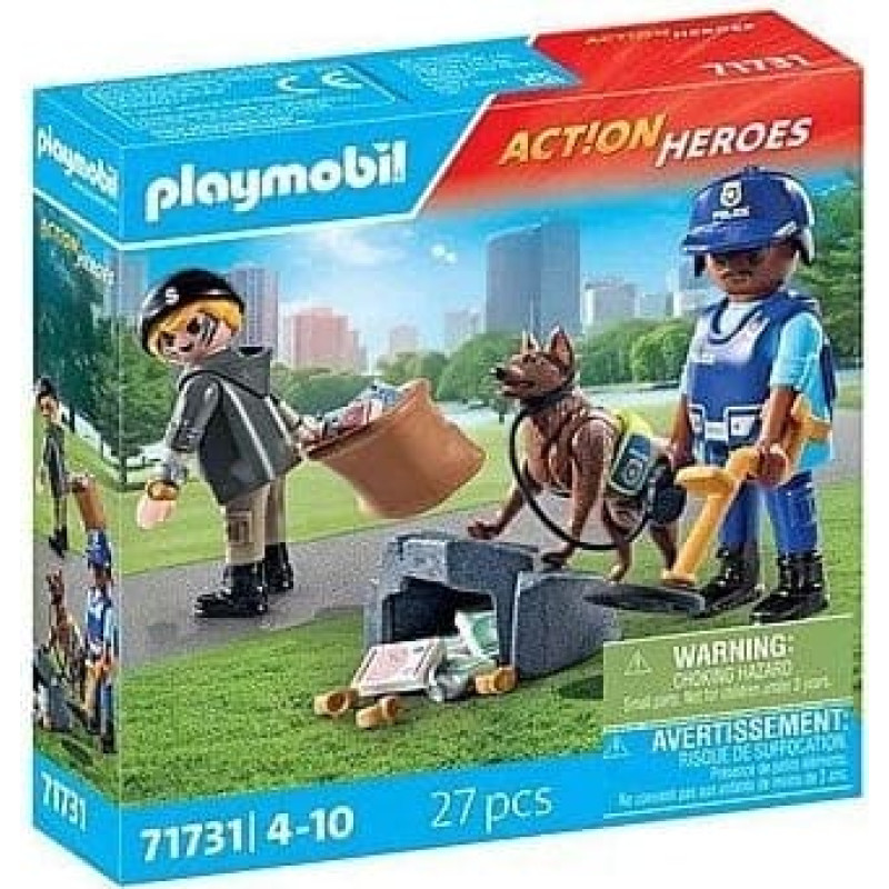 Playmobil Action Heroes 71731 Poszukiwania lad&oacute;w z psem tropi&scaron;cym