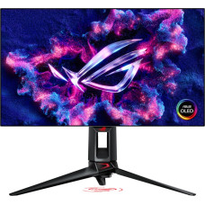 Asus ROG Swift OLED PG27AQDP kompiuterio monitorius 67,3 cm (26.5") 2560 x 1440 pikseliai Quad HD Juoda