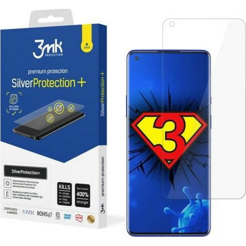 3MK 3MK Silver Protect+ OnePlus 8 Pro Wet Mounted Antimicrobial Film
