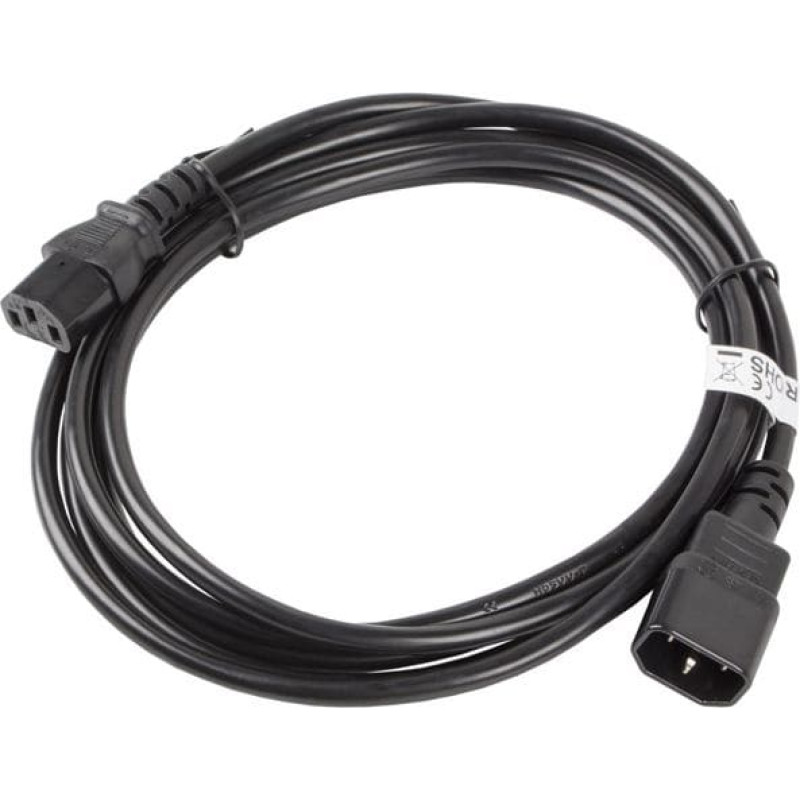 Lanberg Power cable Lanberg IEC 320 C13 - C14, 3m, black (CA-C13E-11CC-0030-BK)