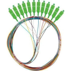 Lanberg Pigtail SM SC/APC Semi Tight 9/125 G657A1 12X2M multicolour