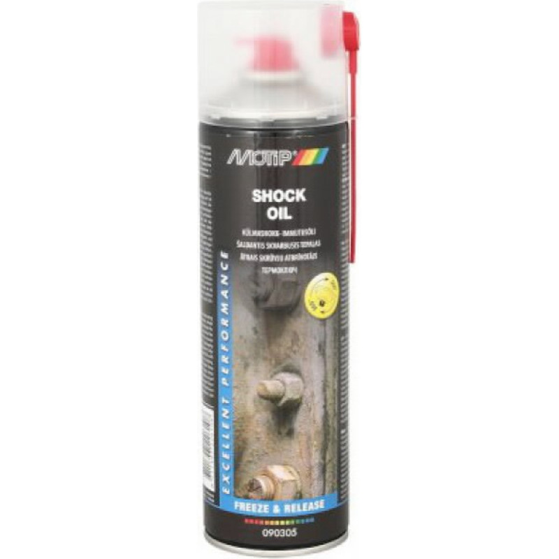 Motip Užrūdijusių varžtų atlaisvinimo priemonė SHOCK OIL 500ml, Motip