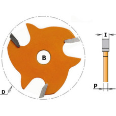 CMT Griovelių freza Z3 TCT F=8 D=47.6X6, CMT
