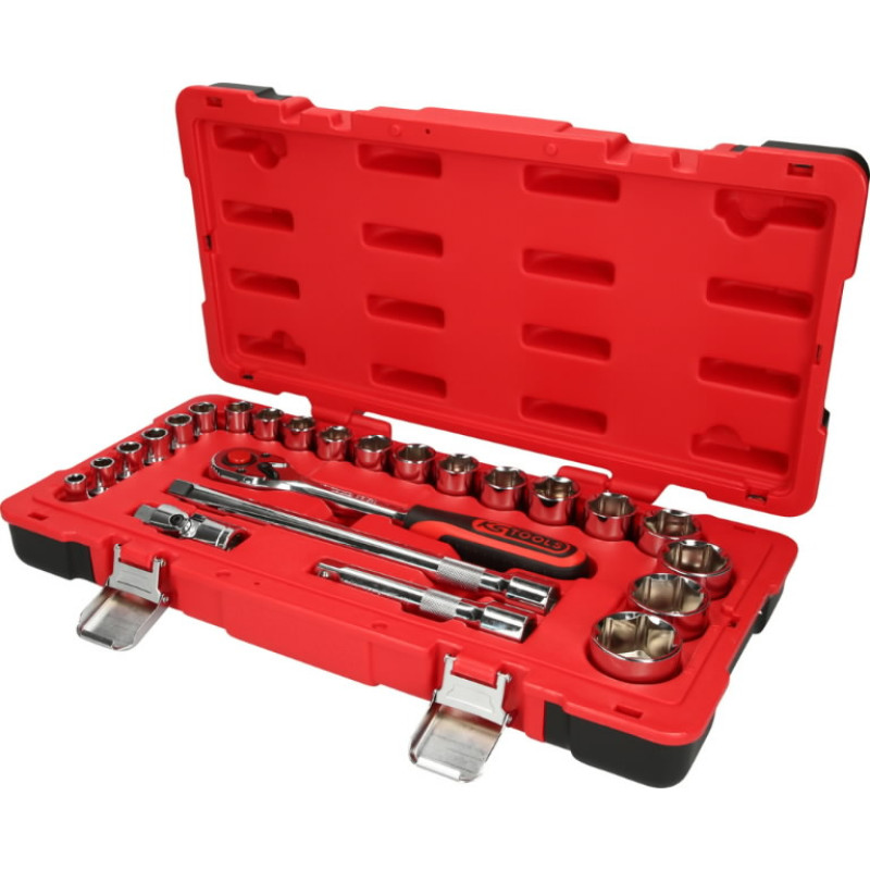Ks Tools 1/2" CHROMEplus galinių raktų komplektas 24pcs, KS Tools