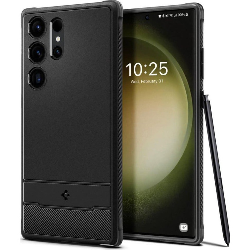 Spigen Etui Spigen Rugged Armor Samsung Galaxy S23 Ultra Matte Black