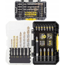 Stanley Zestaw 19 szt. końcówek udarowych 1/4" + wiertła do muru STA88552-XJ