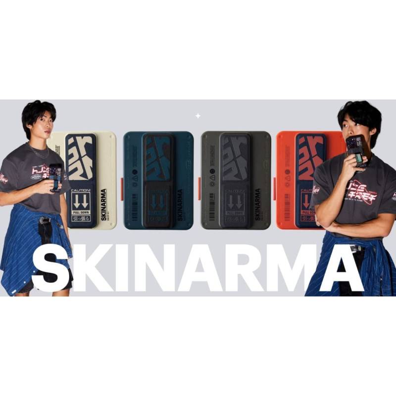 Skinarma Portfel Skinarma Mirage Spunk Wallet      Magnetic Grip Stand pomarańczowy
