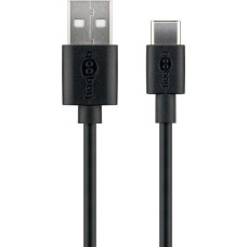 Goobay USB cable Goobay USB-A - USB-C 2 m Black (59122)
