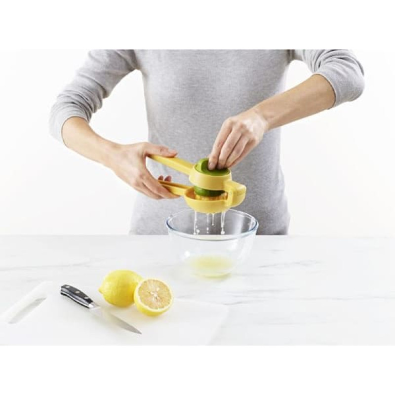 Joseph Joseph JuiceMax Dual- action Yellow Citrus Press