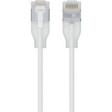 Ubiquiti UniFi Etherlighting Cat.6a premium patch cable white, 0.15 meter, sleeved