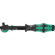 Wera Zyklop Speed Ratchet 8000 A Black Edition, 1/4" black/green, with pivoting head