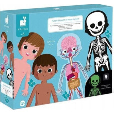 Janod Educational Puzzle Giant Body of Man 50, 75 and 100 Elements