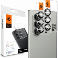 Spigen Optik Pro HD GLAS.TR EZ Fit Camera Protector 2-Pack - Szkło ochronne na obiektyw do Samsung Galaxy Z Fold 7 (2 szt)(Czarny)