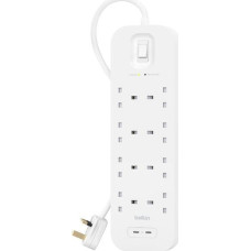 Belkin Power strip Belkin SurgePlus 8xFR 2xUSB-C 900J 2M