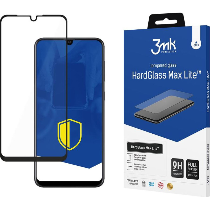 3MK Samsung Galaxy A10s Black - 3mk HardGlass Max Lite