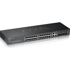 Zyxel GS2220-28-EU0101F tinklo komutatorius Valdomas L2 Gigabit Ethernet (10/100/1000) Juoda