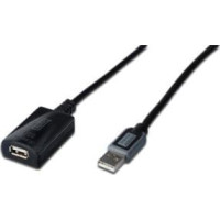 Digitus USB cable Digitus USB-A - 15 m Black (DA73101)