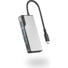 Alogic UCFUHDV2-SGR knyginių kompiuterių dokas / jungčių replikatorius USB 3.2 Gen 1 (3.1 Gen 1) Type-C Juoda, Pilka