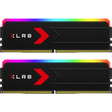 PNY DDR5 - 64GB - 6000 - CL - 30 (2x 32 GB) Dual Kit, RAM black, MD64GK2D5600030XRGB, XLR8 Gaming EPIC-X RGB, INTEL XMP, AMD EXPO