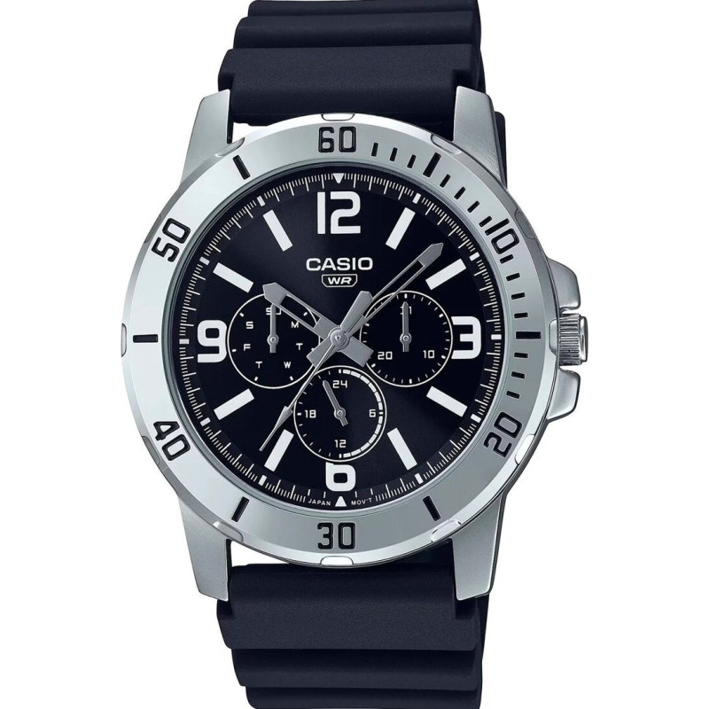 Casio Zegarek Casio Zegarek marki Casio model MTP-VD300 kolor Czarny. Akcesoria męski. Sezon: Cały rok NoSize