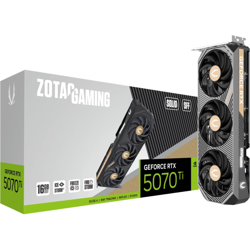 Zotac GeForce RTX 5070 Ti SOLID SFF (DLSS 4, 3x DisplayPort, 1x HDMI 2.1)