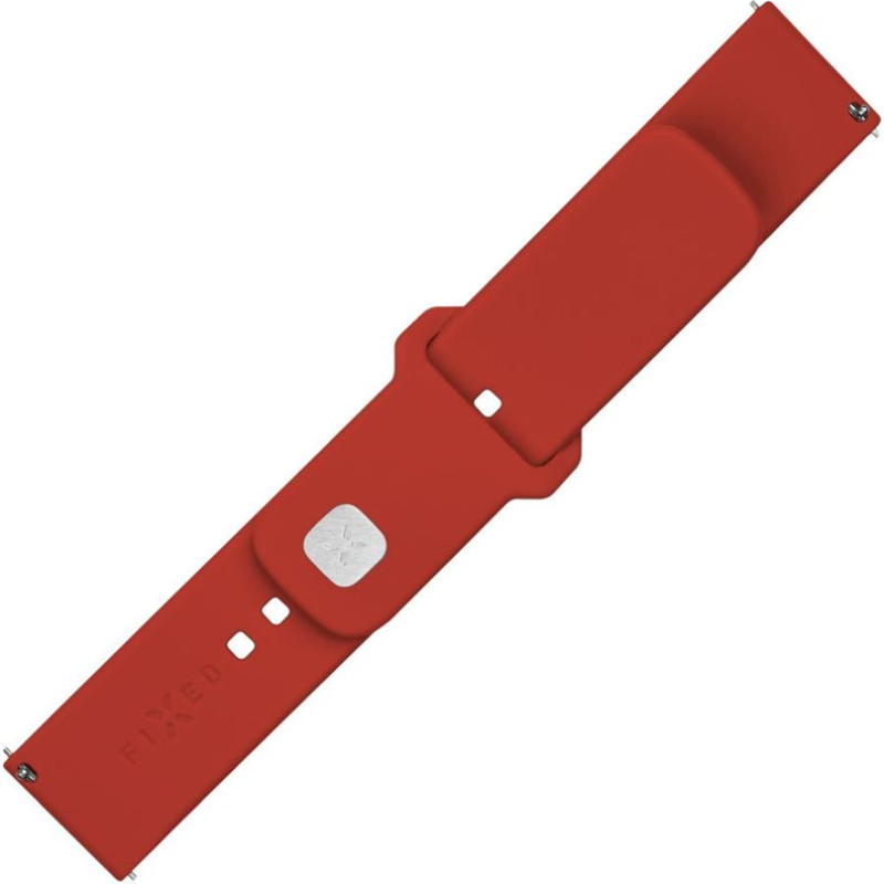 Fixed | Sporty Strap Set with Quick Release 22mm for Smartwatch | 160-235 mm | Red | Silicone