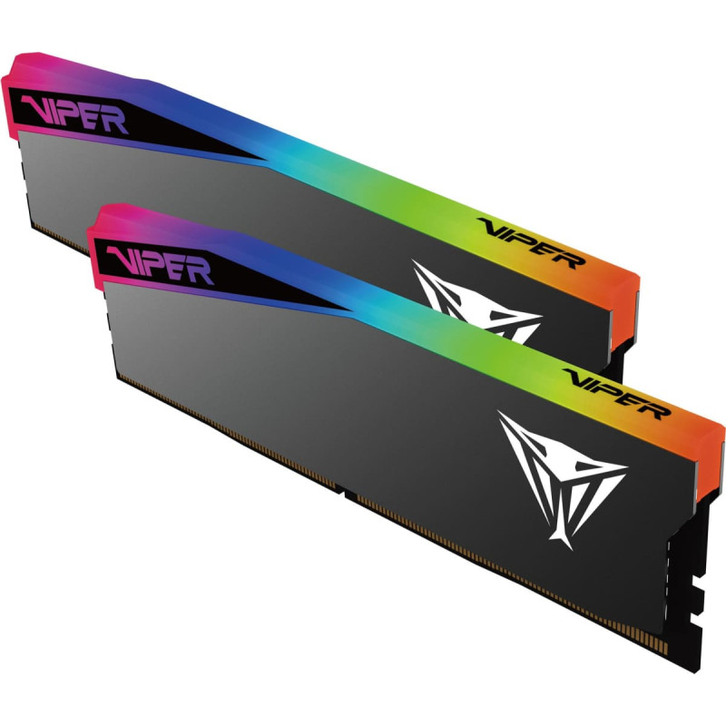 Patriot DDR5 - 32GB - 6000 - CL - 28 (2x 16 GB) Dual Kit (black, VEUR532G6028K, Viper Elite 5 Ultra RGB, INTEL XMP, AMD EXPO)