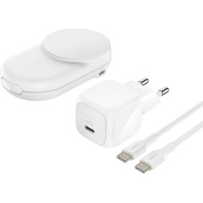Belkin UltraCharge 25W Qi2 magn. 2-in-1 Lad.klappb.sw. WIZ039kqWH