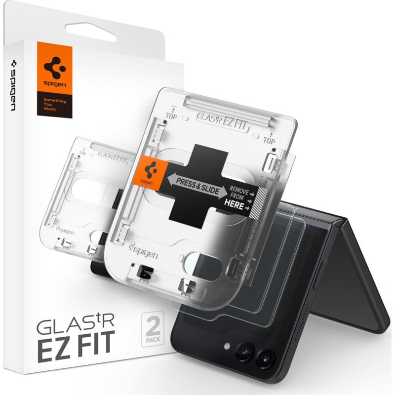 Spigen GLASS HARTED SPIGEN GLAS.TR ”EZ FIT” 2-PACK GALAXY OF FLIP 5 CLEAR