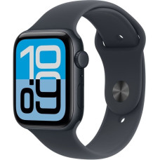 Apple Watch SE 3, Smartwatch black, aluminum, 44 mm, Midnight Sport Band S/M