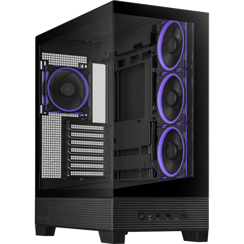 Asus A31 Plus TG ARGB BLACK &bdquo;Midi Tower&ldquo; Juoda