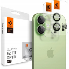 Spigen OSŁONA APARATU SPIGEN OPTIK PRO GLAS.TR ”EZ FIT” CAMERA PROTECTOR 2-PACK IPHONE 16 / 16 PLUS / 17 GREEN