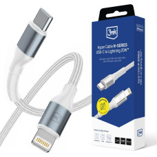 3MK Kabel 3MK Hyper Cable N-SERIES USB-C do Lightning 1m 9V/2A 20W biały