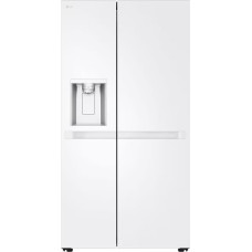 LG Refrigerator | GSLC40SWPE | Energy efficiency class E | Free standing | Side by side | Height 179 cm | Fridge net capacity 417 L | Freezer net capacity 221 L | Display | 36 dB | White