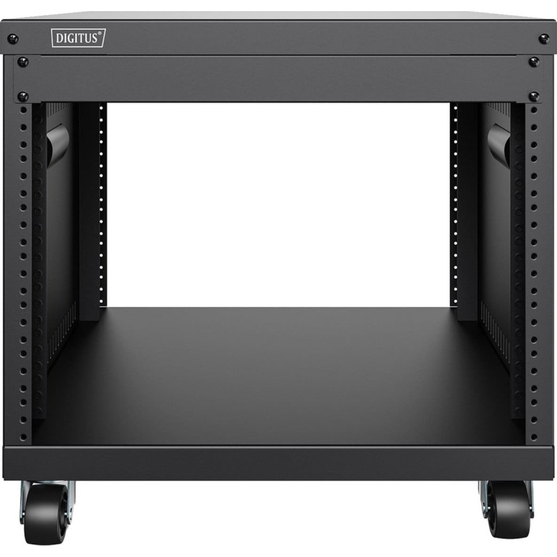 Digitus Universal 19-inch Equipment Rack with Wheels, Rack, Server Enclosure, Black, 8U