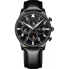 Giewont Zegarek Giewont Zegarek Męski Chronograph Sapphire Czarny GW5630-A1