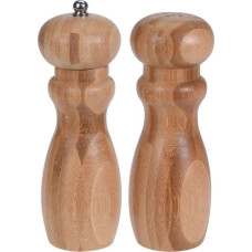 Excellent Houseware Spice mill Excellent Houseware Pepper mill BAMBUS WOODING + salt shake set for pepper salt
